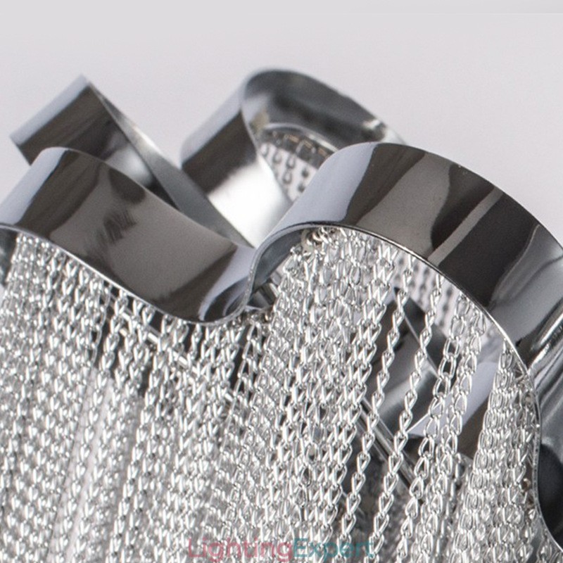 Tassels Chandelier Designer Ceiling Light Silver Gold Colour