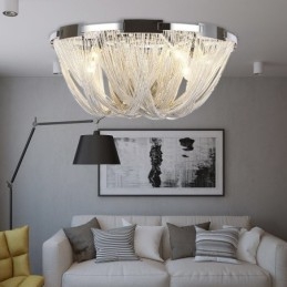 Tassels Chandelier Designer Ceiling Light Silver Gold Colour
