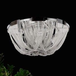 Tassels Chandelier Designer Ceiling Light Silver Gold Colour