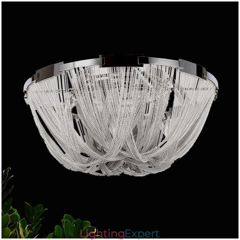 Tassels Chandelier Designer Ceiling Light Silver Gold Colour