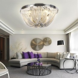 Tassels Chandelier Designer Ceiling Light Silver Gold Colour