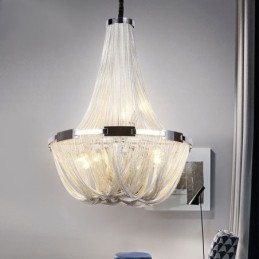 Tassels Chandelier Designer Pendant Light Silver Gold Colour