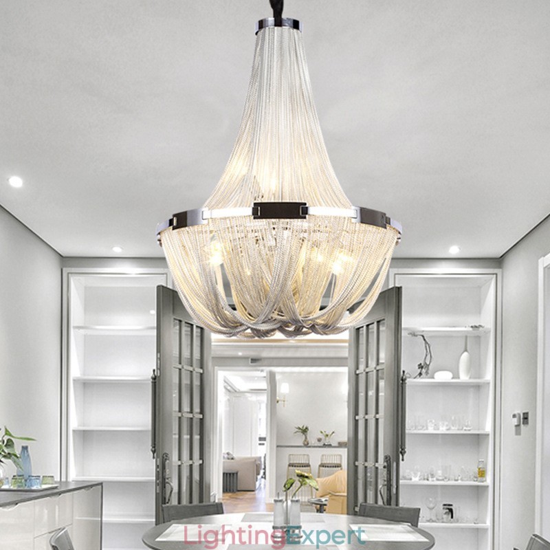 Tassels Chandelier Designer Pendant Light Silver Gold Colour