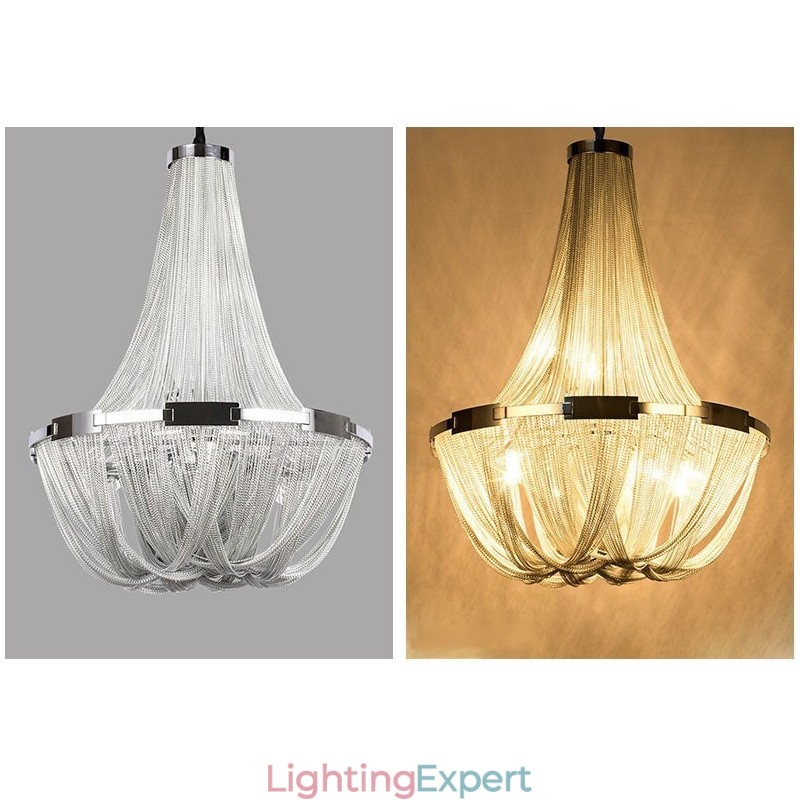 Tassels Chandelier Designer Pendant Light Silver Gold Colour