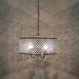 Traditional Classic Crystal Painting Metal Chandelier