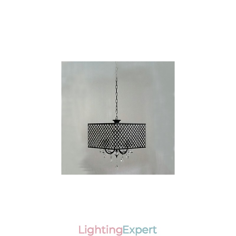 Traditional Classic Crystal Painting Metal Chandelier