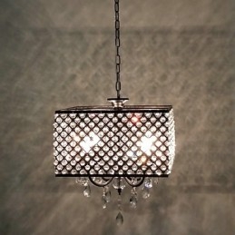 Traditional Classic Crystal Painting Metal Chandelier