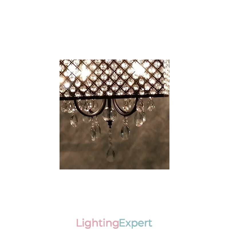 Traditional Classic Crystal Painting Metal Chandelier