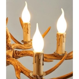 6 Light Rustic Artistic Retro Antler Antique Chandelier