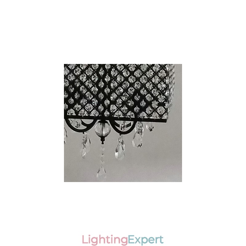 Traditional Classic Crystal Painting Metal Chandelier