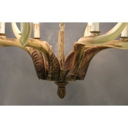 6 Light Rustic Artistic Retro Antler Antique Chandelier