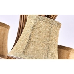5 Light Rustic Artistic Retro Antler Antique Chandelier with Shades