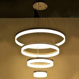 Acrylic Chandelier Ring Pendant Light Lighting Fixtures with