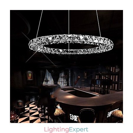 Crystal Pendant Lighting Modern Single D40CM Three Sides K9 Crystal Indoor Ceiling Lights Lamp Fixtures