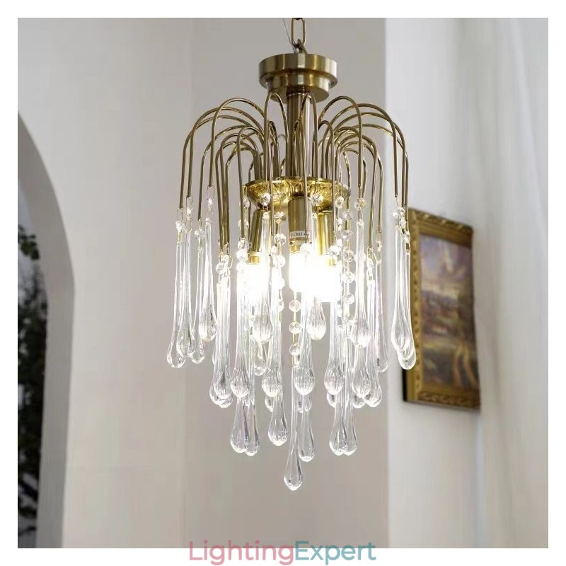 Water Drop Glass Chandelier luminaire
