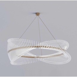 Postmodern Strip Circle Pendant Light