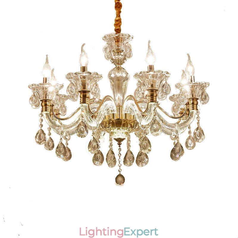 Luxury Crystal Chandelier K9 Crystal Chandelier with Glowing Arm