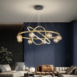 Nordic Modern Gold Circle Pendant Light
