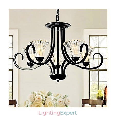 European Style Vintage 5 Light Chandelier With Horned Arm European Style Vintage 5 Light Chandelier With Horned Arm