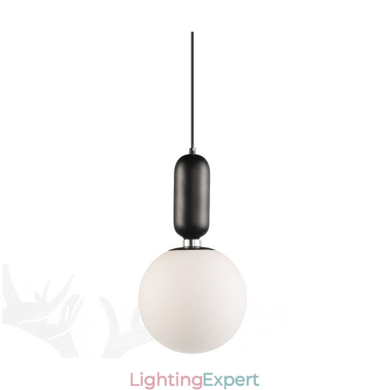 Modern Contemporary Pendant Light with Glass Shade