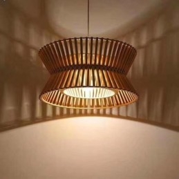 Vintage Wood Pendant Light