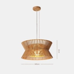Vintage Wood Pendant Light