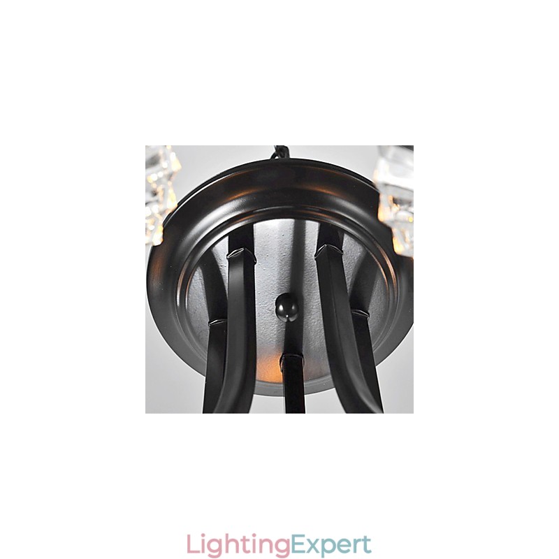 European Style Vintage 5 Light Chandelier With Horned Arm