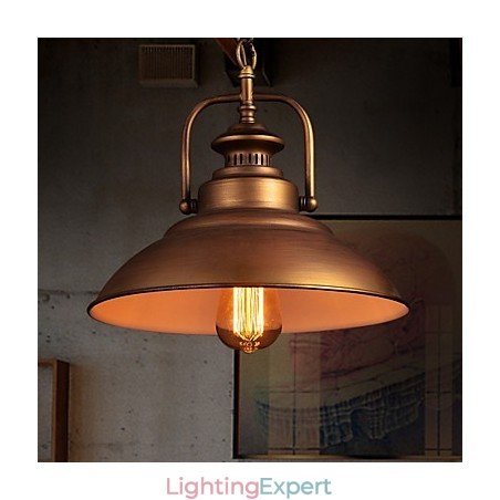 Retro Pendant Light with Metal Umbrella Shade in Old Factory Style Retro Pendant Light with Metal Umbrella Shade in Old Factory Style