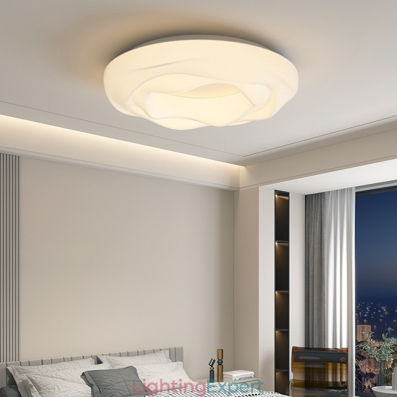 Dimmable Round Modern Flush Mount Ceiling Light Indoor Lighting Fixture