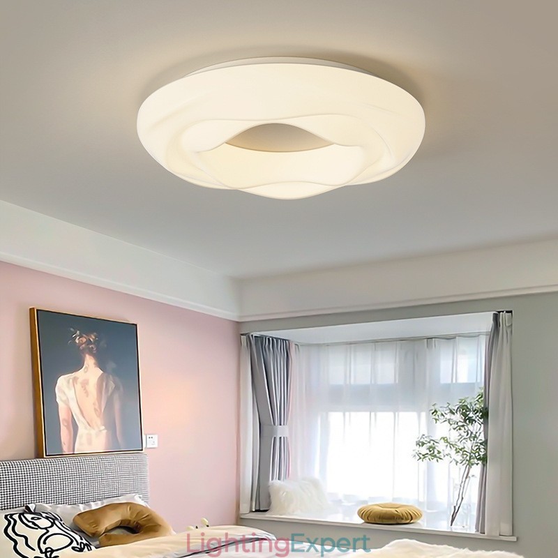 Dimmable Round Modern Flush Mount Ceiling Light Indoor Lighting Fixture