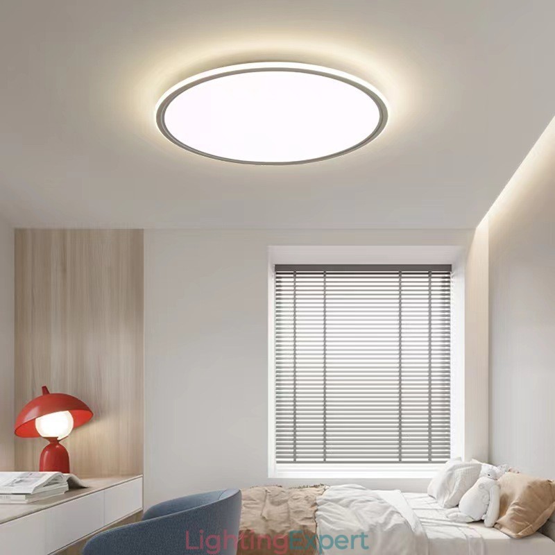 Nordic 3.5cm Thickness Round Full Spectrum Eye Protection Indoor Dimmable Ceiling Light