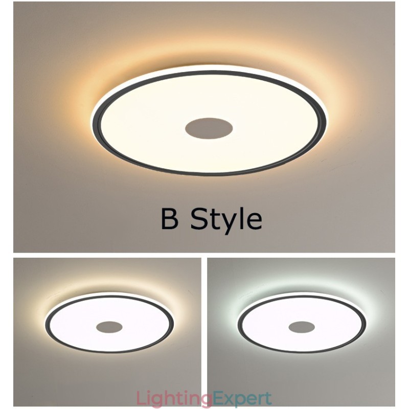 Nordic 3.5cm Thickness Round Full Spectrum Eye Protection Indoor Dimmable Ceiling Light