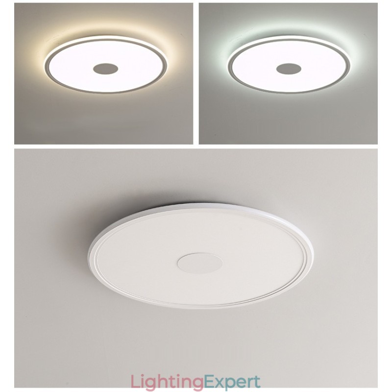 Nordic 3.5cm Thickness Round Full Spectrum Eye Protection Indoor Dimmable Ceiling Light