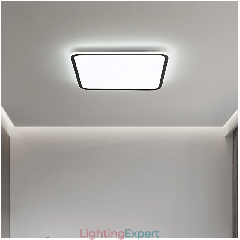 Modern Dimmable Square Flush Mount Ceiling Light Indoor Lighting Fixture