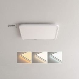 Modern Dimmable Square Flush Mount Ceiling Light Indoor Lighting Fixture