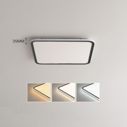 Modern Dimmable Square Flush Mount Ceiling Light Indoor Lighting Fixture
