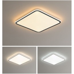Modern Dimmable Square Flush Mount Ceiling Light Indoor Lighting Fixture