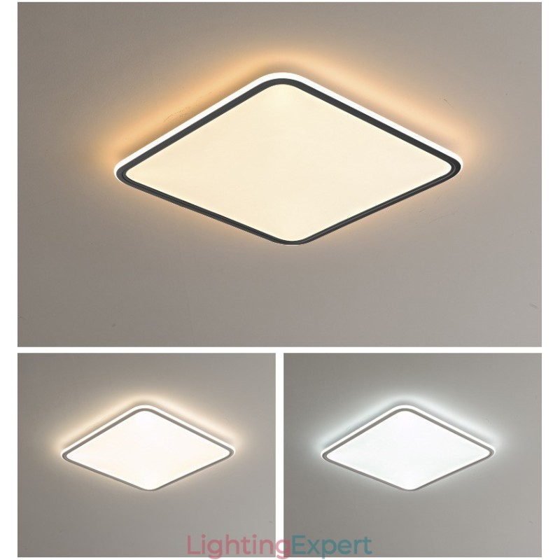 Modern Dimmable Square Flush Mount Ceiling Light Indoor Lighting Fixture