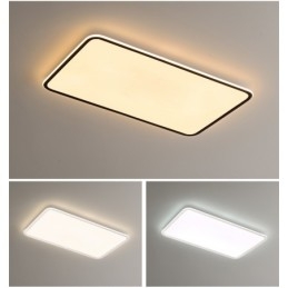 Modern Large Size Dimmable Rectangle Flush Mount Ceiling Light Indoor Lighting Fixture