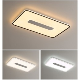 Modern Large Size Dimmable Rectangle Flush Mount Ceiling Light Full Spectrum Eye Protection