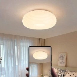 Dimmable Full Spectrum Eye Protection Round Modern Flush Mount Ceiling Light