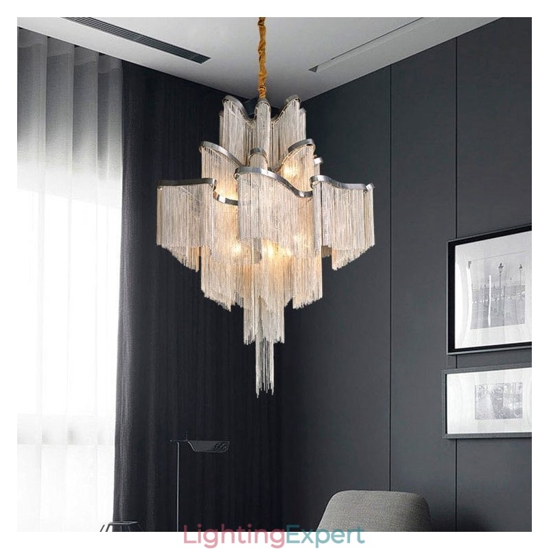 Tassels Extra Large Size Chandelier Designer Ceiling Pendant Light