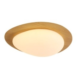 Dimmable Full Spectrum Eye Protection Nordic Log Grain Pebble Ceiling Light