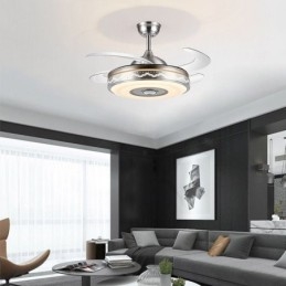 Modern Eletriplating Ceiling Fan Inverter Fan Light