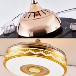Modern Eletriplating Ceiling Fan Inverter Fan Light