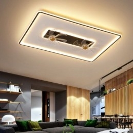 Ceiling Fan with Lights Decor Ventilator Acrylic Lamp