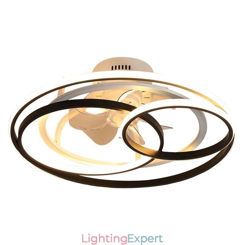 Modern Ceiling Lights Circle Rings Designer Ceiling Fan