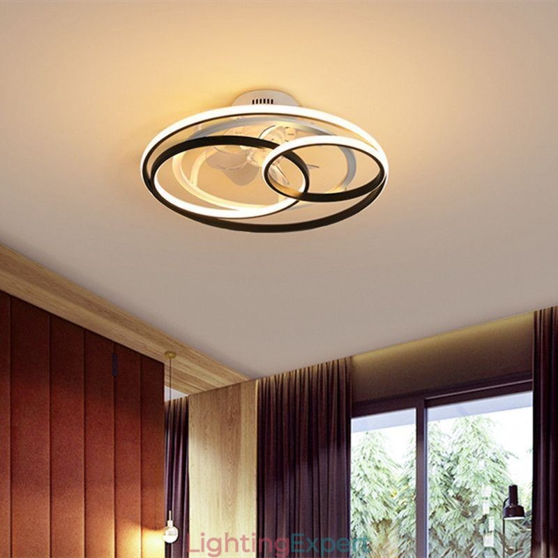 Modern Ceiling Lights Circle Rings Designer Ceiling Fan