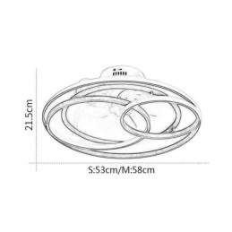 Modern Ceiling Lights Circle Rings Designer Ceiling Fan