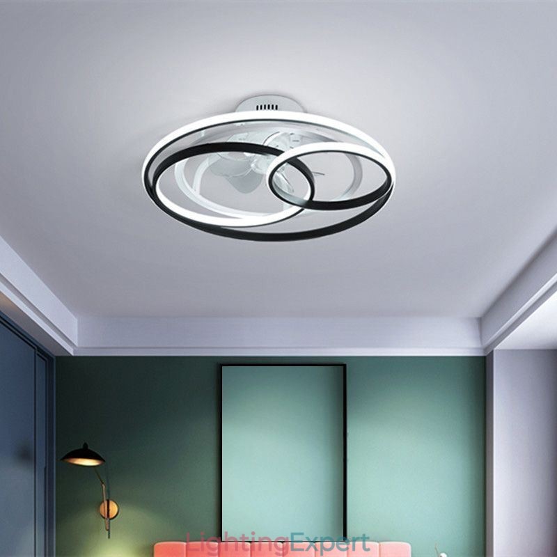 Modern Ceiling Lights Circle Rings Designer Ceiling Fan